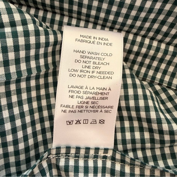 Loeffler Randall Emlyn Midi Skirt - Green Gingham / US 6 - Picture 9 of 9